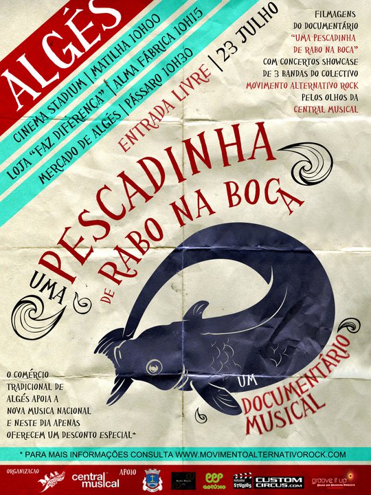 Uma pescadinha de rabo na boca