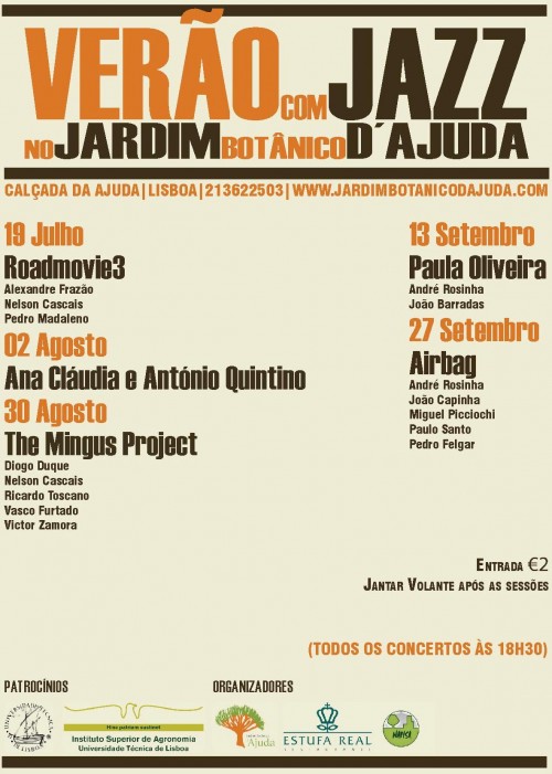 Verão com Jazz no Jardim Botânico da Ajuda